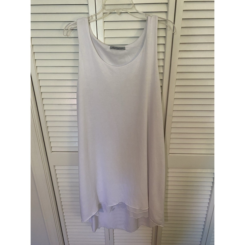 🌊 Buttery Soft Arianna L/XL White Dress | Coastal Chic Beach Cover Up | EUC 🌊